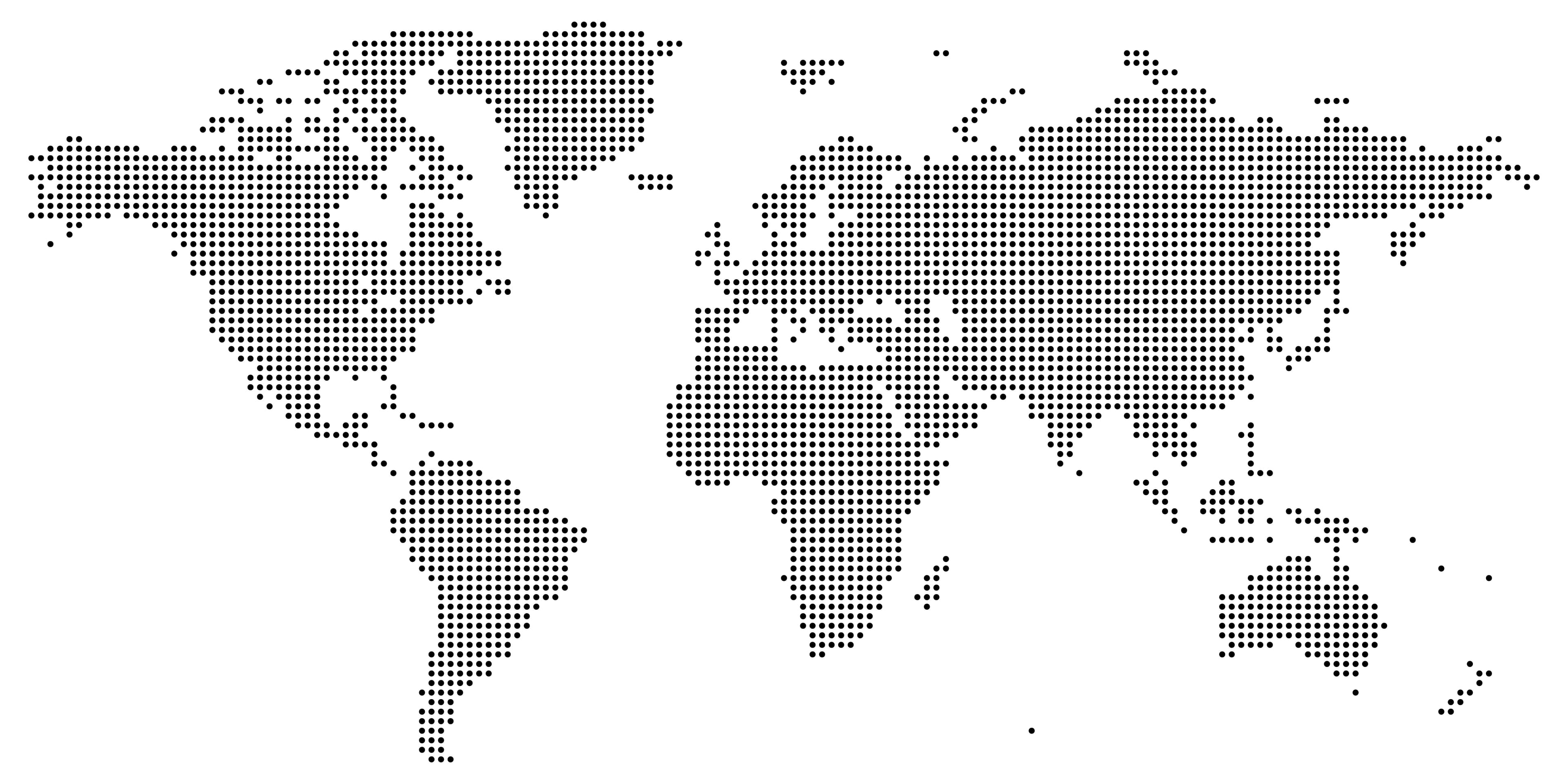 Dotted world map